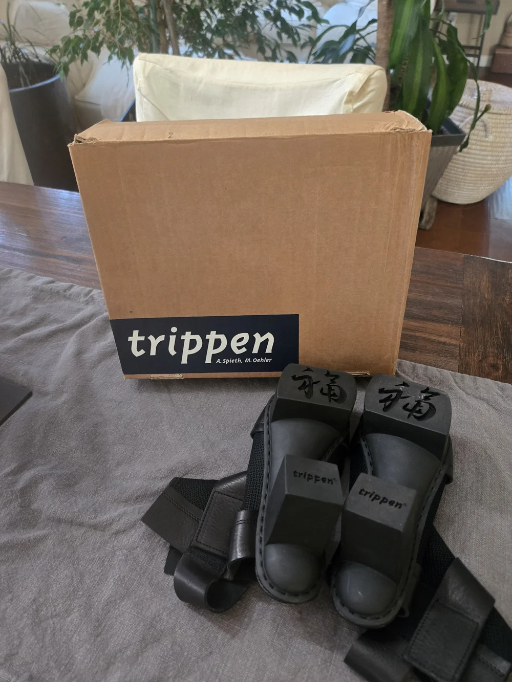 Trippen Black Women's Open-Toe Ankle Boots size 9 NWT